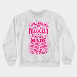 Psalm 139:14 Crewneck Sweatshirt